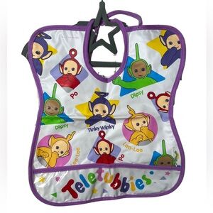 Vintage Teletubbies Vinyl Bib Purple Trim 1998 Ragdoll
